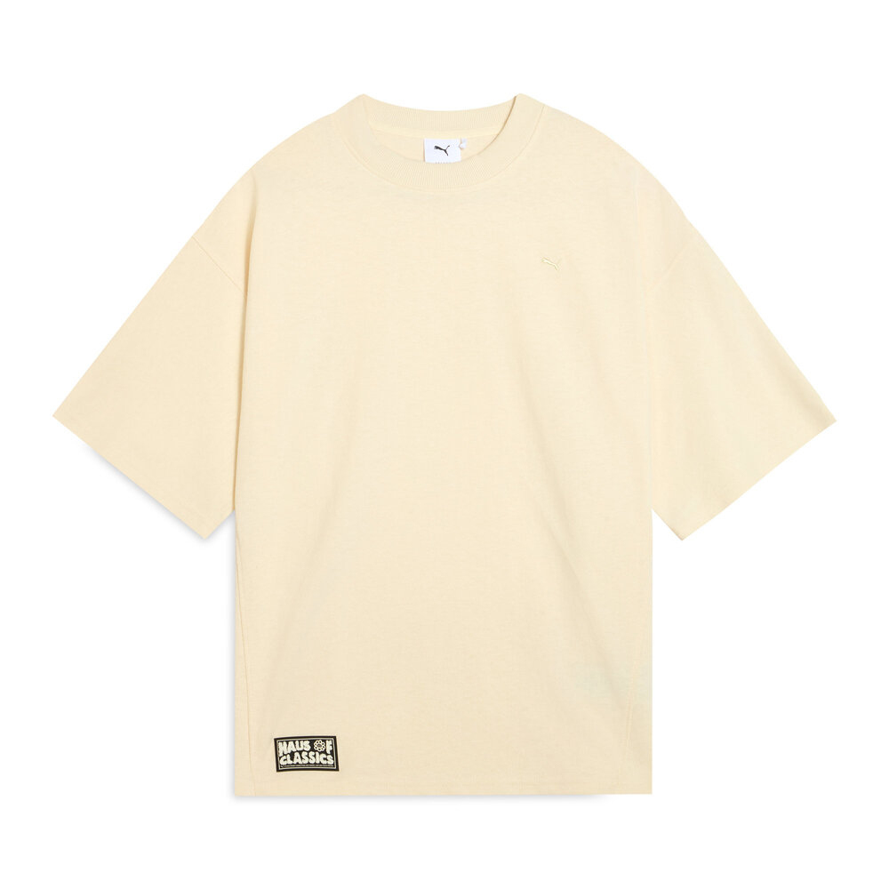 puma彪马2025中性中性-HAUS OF CLASSICS Oversized Shortsleeve Tee-杏仁糖色针织无领短T63156187