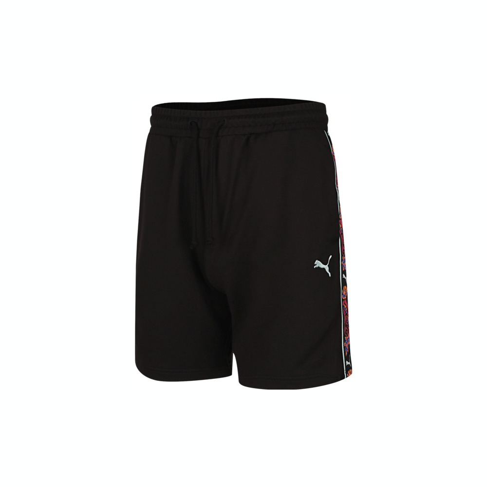 puma彪马2025男子男子-FLORAL SPORT Shorts 7”-黑色针织短裤63335101