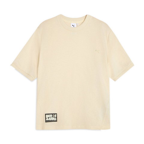 puma彪马2025女子女子-HAUS OF CLASSICS Shortsleeve Tee W-杏仁糖色针织无领短T63156487