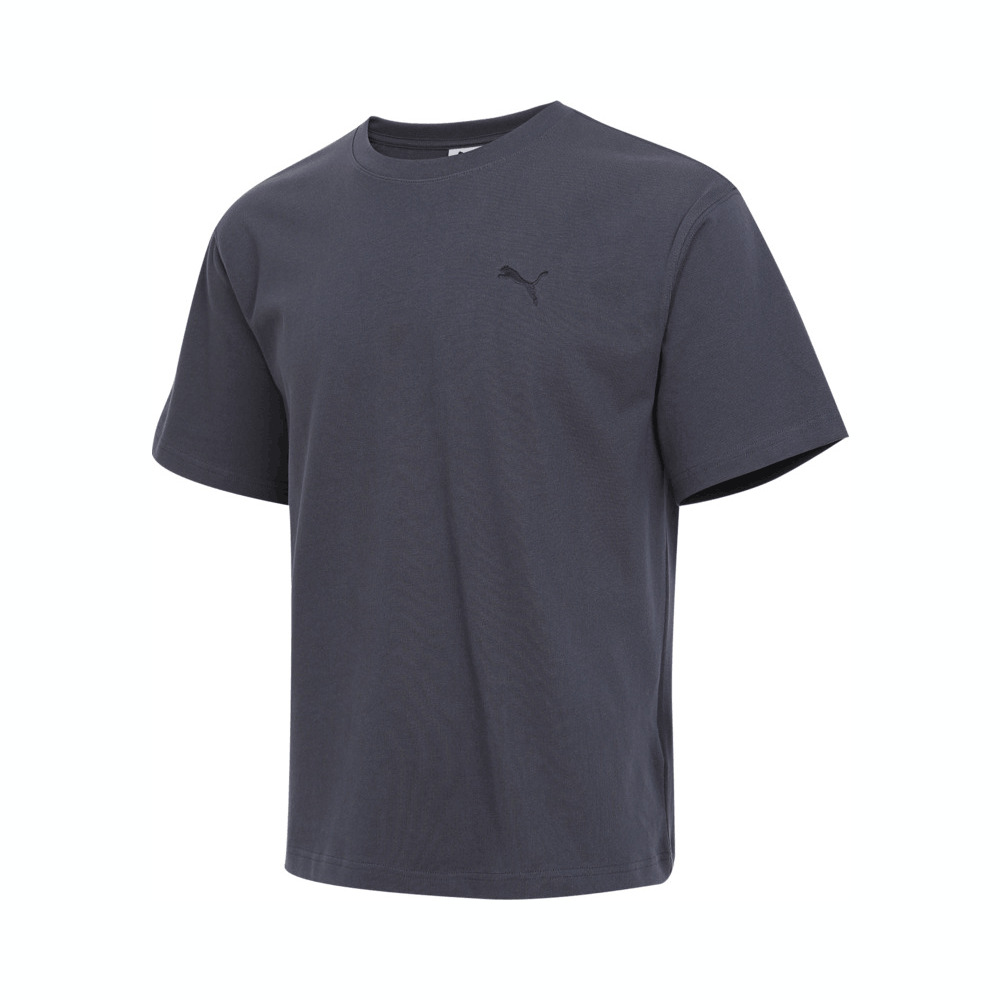 puma彪马2025中性中性-PRIME ESS SS Relaxed Tee-深灰色针织无领短T63297869