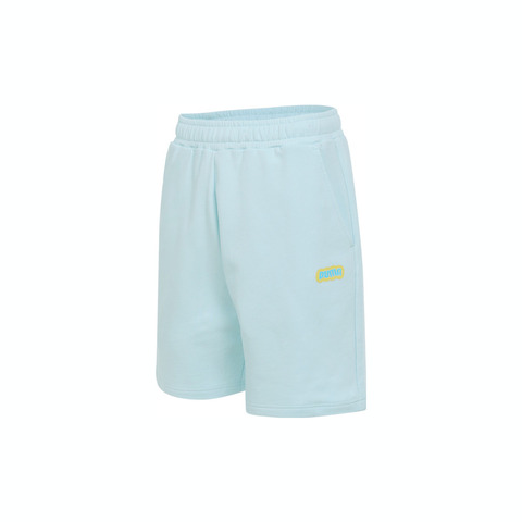 puma彪马2025男子男子-GRAPHIC PUMA PT Logo Shorts-蓝色针织短裤63298496