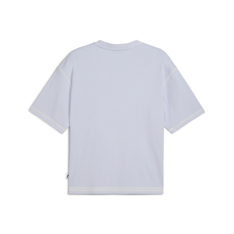 puma彪马2025男子男子-MMQ Rib Tee-天空蓝针织无领短T62934647