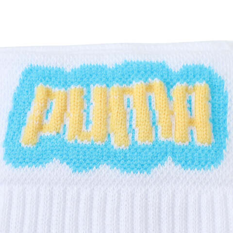 puma彪马2025中性中性-Puma U Sock 2P-白色- light blue中袜94717601