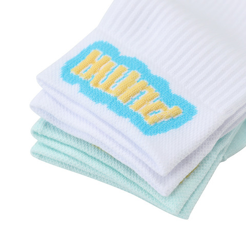 puma彪马2025中性中性-Puma U Sock 2P-白色- light blue中袜94717601