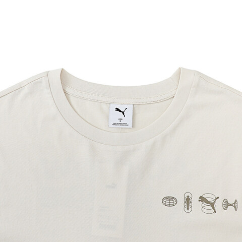puma彪马2025中性中性-GRAPHICS Recovery Tee-雪白色针织无领短T63333587