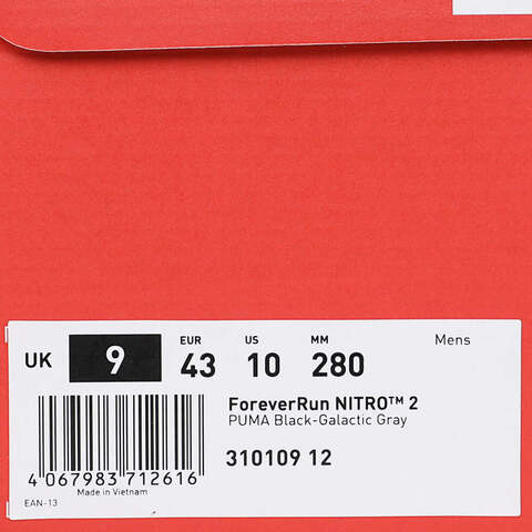 puma彪马2025男子男子-ForeverRun NITRO 2-黑色-银河灰跑步其他系列31010912