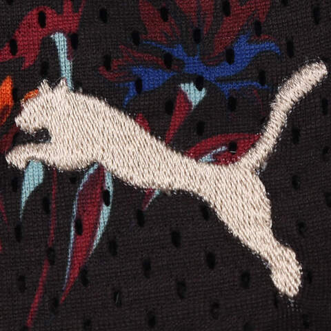 puma彪马2025男子男子-FLORAL SPORT AOP Shorts 6”-黑色针织短裤63334201