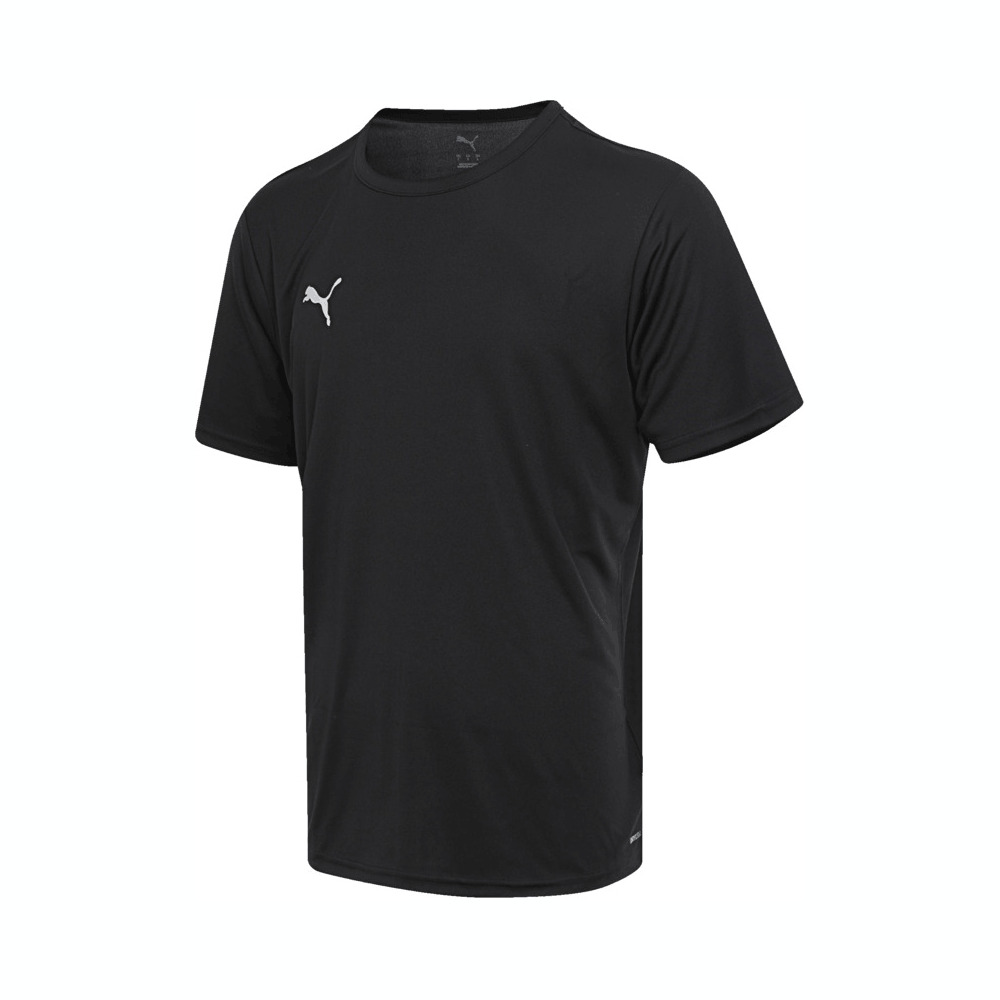 puma彪马2025男子男子-teamRISE Matchday Jersey-黑色-彪马白梭织无领短T70613203