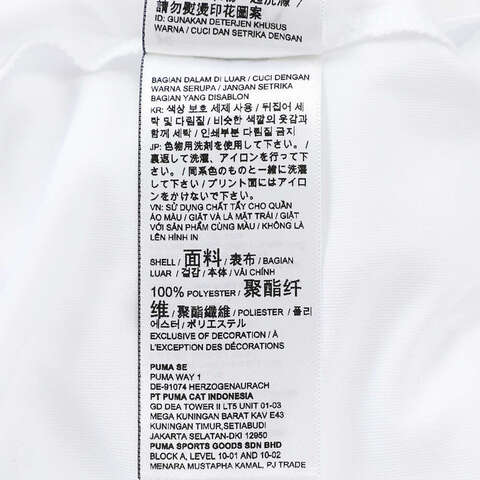 puma彪马2025男子男子-teamRISE Matchday Jersey-彪马白-黑色梭织无领短T70613204