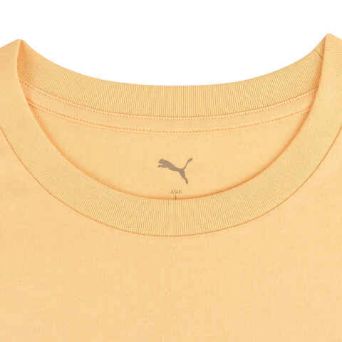 puma彪马2025男子男子-GRAPHICS Space Tee-杏黄色针织无领短T69185441