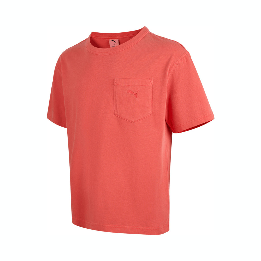 puma彪马2025男子男子-BOUNDLESS MOVES Pocket Tee SS-浅桃色针织无领短T63313524