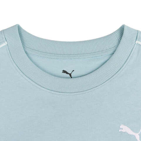 puma彪马2025女子女子-HER Tee-热带湖蓝针织无领短T68215522