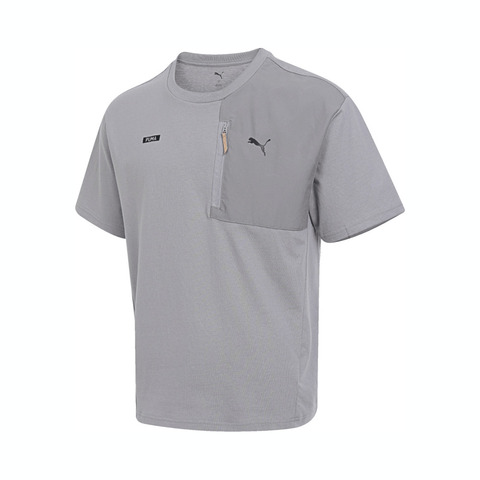 puma彪马2025男子男子-DESERT ROAD Tee-浅灰色针织无领短T68126262