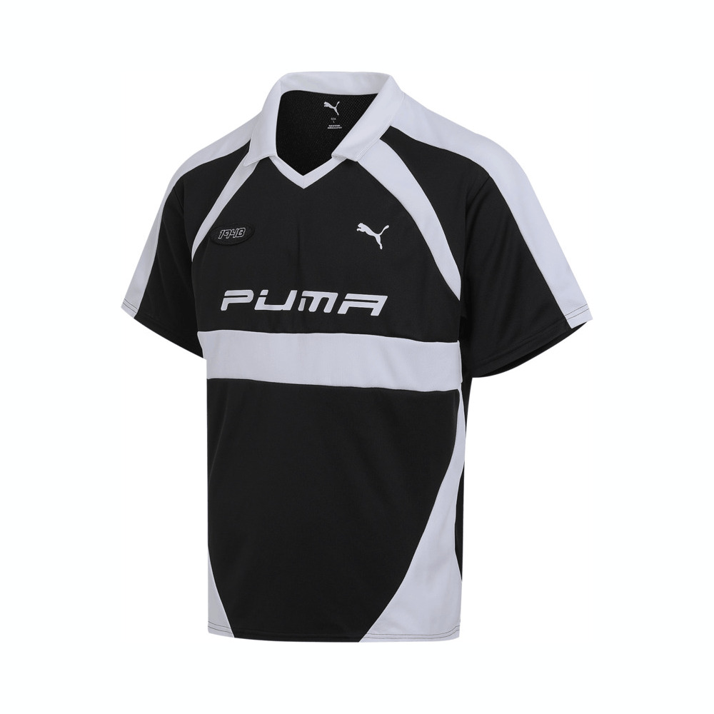 puma彪马2025中性中性-FOOTBALL JERSEY-黑色梭织有领短T63124201
