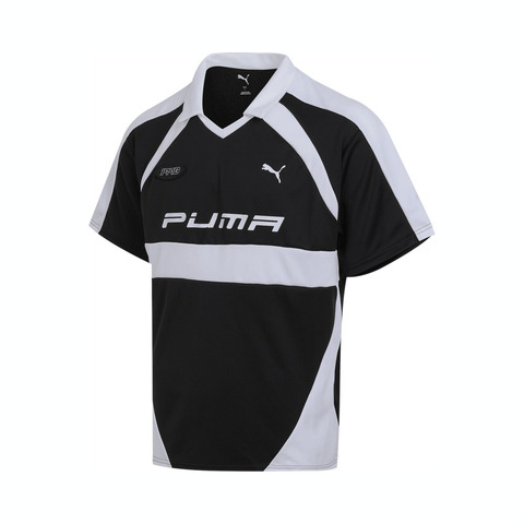 puma彪马2025中性中性-FOOTBALL JERSEY-黑色梭织有领短T63124201
