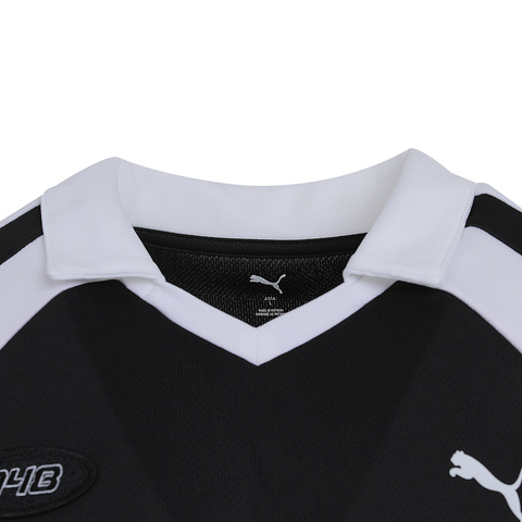 puma彪马2025中性中性-FOOTBALL JERSEY-黑色梭织有领短T63124201