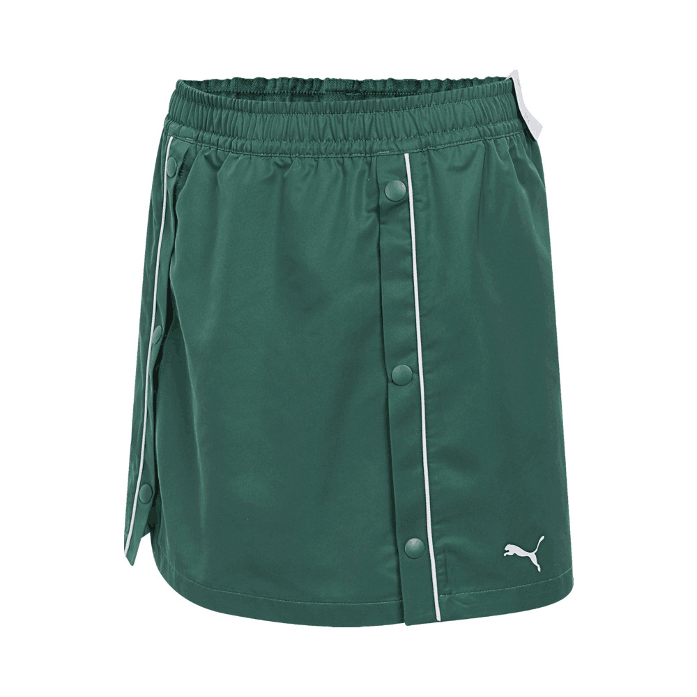 puma彪马2025女子女子-BEHIND THE GREEN Skirt W-深绿色梭织短裙63172760