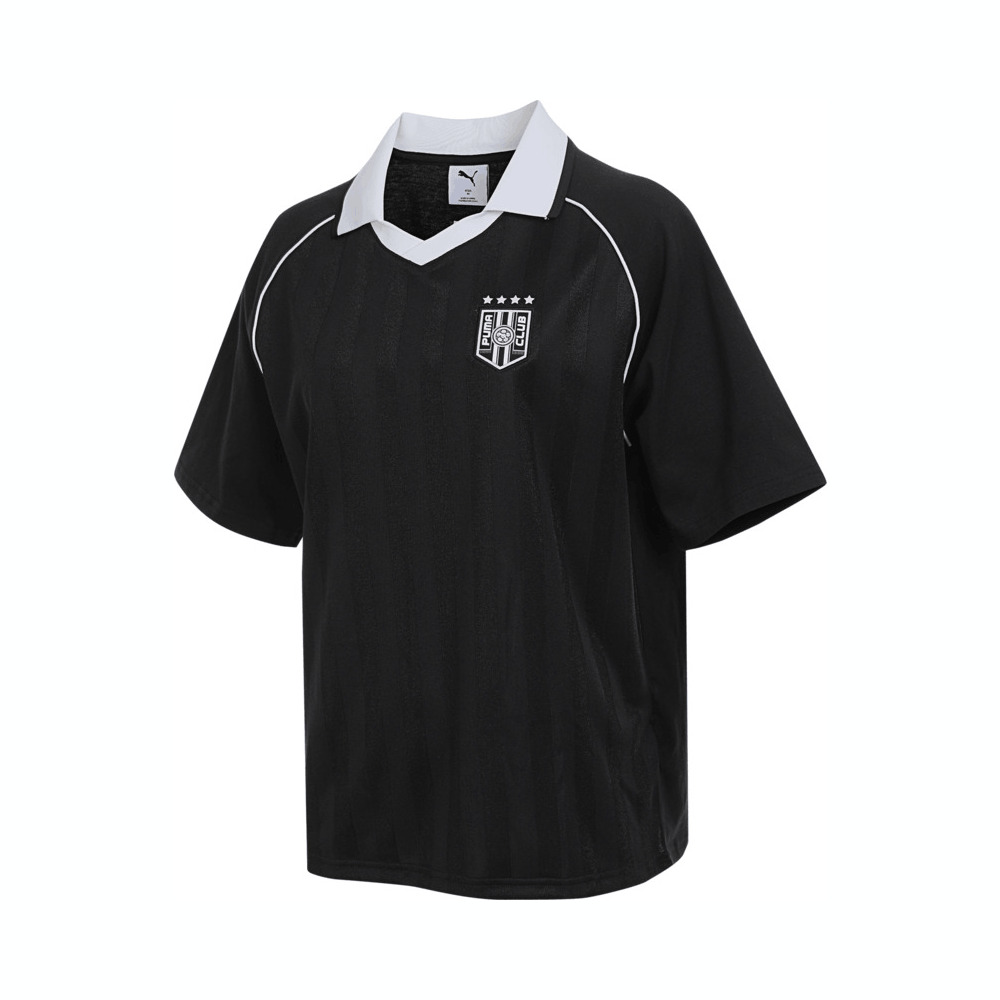 puma彪马2025中性中性-BEHIND THE GREEN SS Polo-黑色针织有领短T63307101