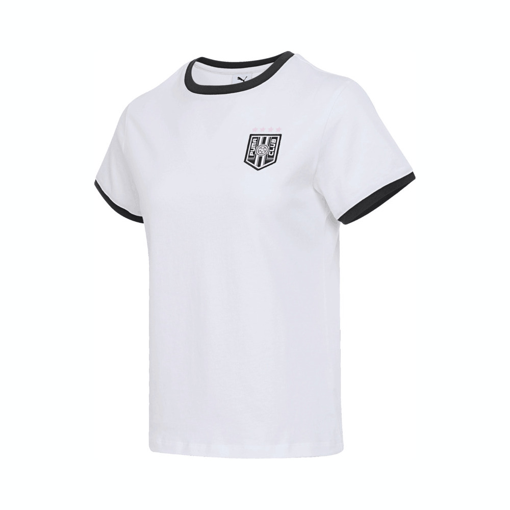 puma彪马2025女子女子-BEHIND THE GREEN SS Tee W-彪马白针织无领短T63172502