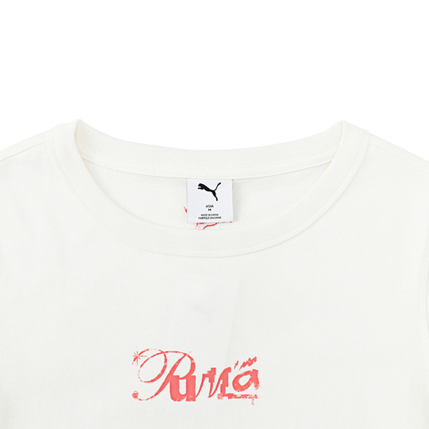 puma彪马2025女子女子-BOUNDLESS MOVES Tee SS W-白色针织无领短T63313873