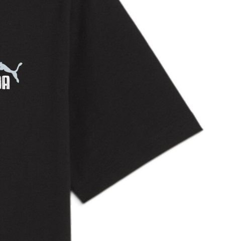 puma彪马2025男子男子-ESS 2 COLOR Small No. 1 Logo Tee-黑色针织无领短T68895901