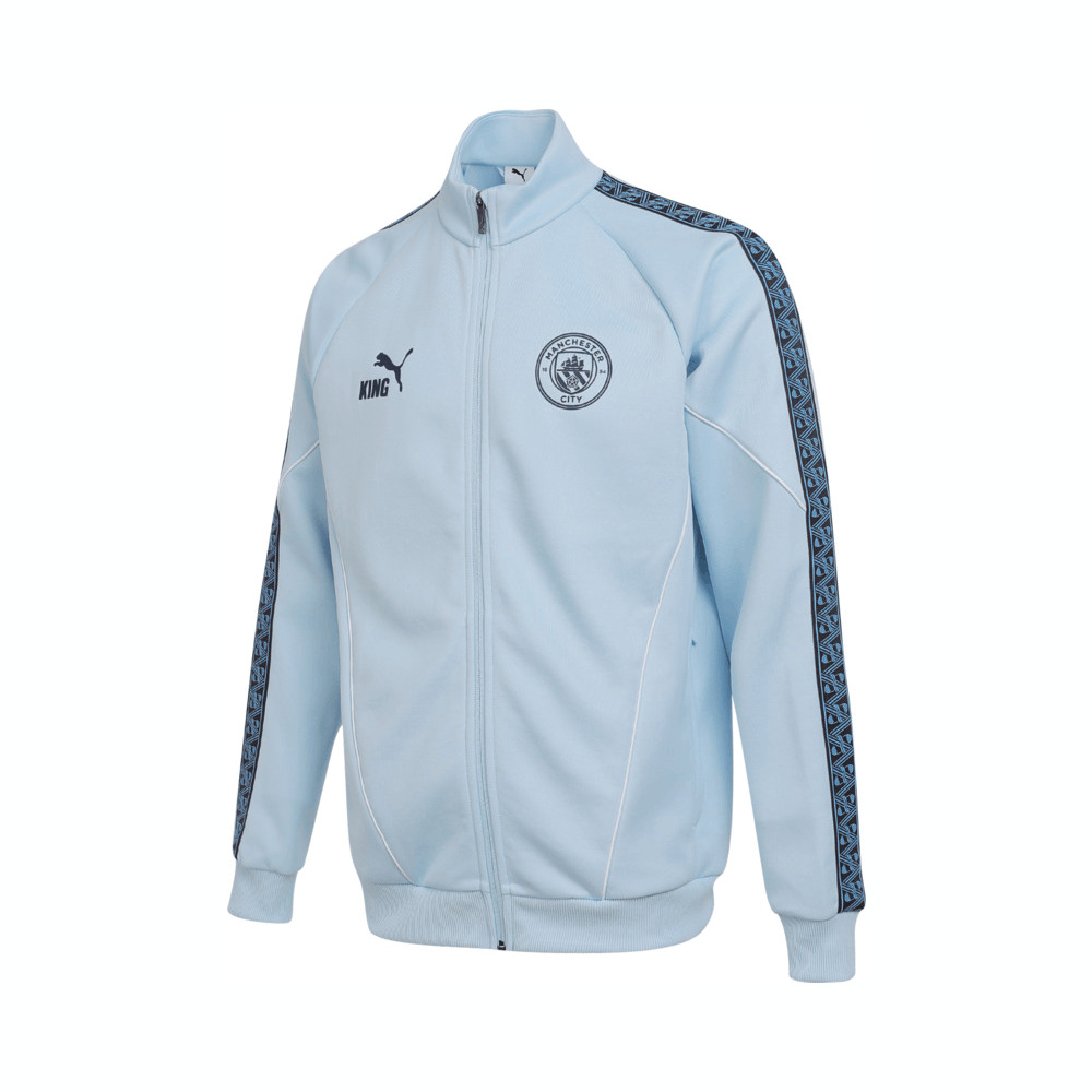 puma彪马2025男子男子-MCFC KING Anthem Jacket-银灰色-深藏青针织无帽外套78217310