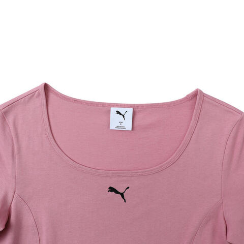 puma彪马2025女子女子-DARE TO EXTENSION SS Tee W-新婚粉针织无领短T63477865