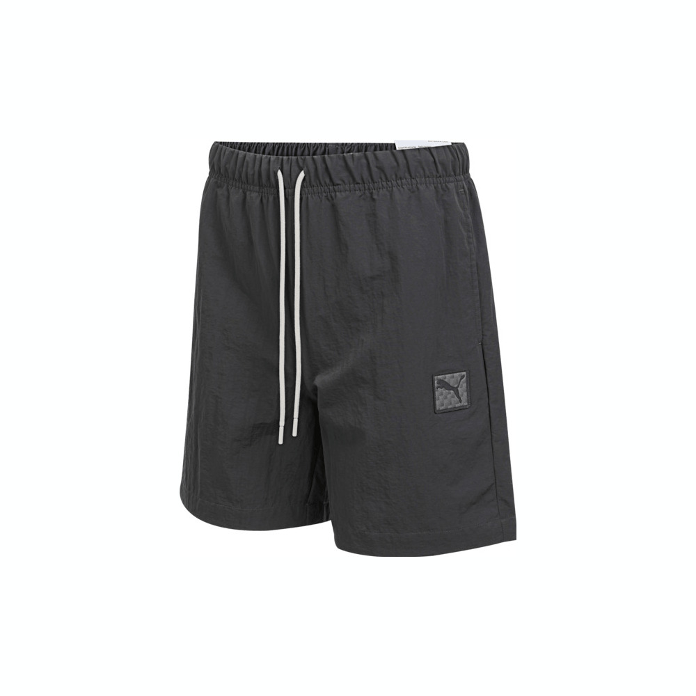 puma彪马2025男子男子-PRIME ESS Badge Woven Shorts-黄昏灰梭织短裤63487144