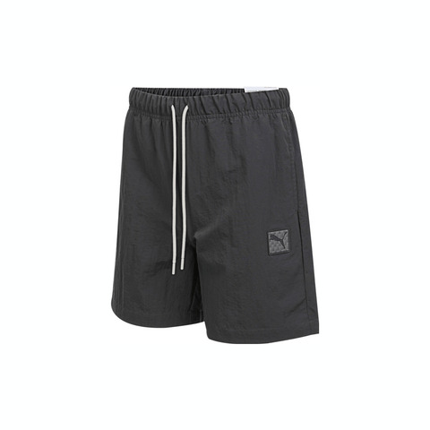 puma彪马2025男子男子-PRIME ESS Badge Woven Shorts-黄昏灰梭织短裤63487144