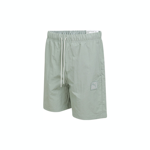 puma彪马2025男子男子-PRIME ESS Badge Woven Shorts-雾绿色梭织短裤63487174