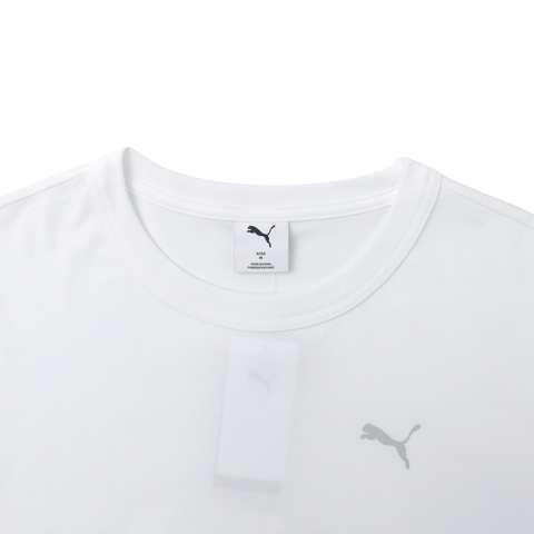 puma彪马2025男子男子-ALL IN GOOD TIME SS TEE BACK-彪马白针织无领短T63479002