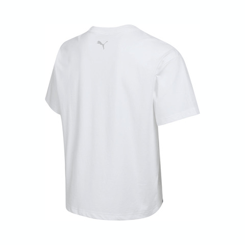 puma彪马2025中性中性-ALL IN GOOD TIME SS TEE LATE ADD-彪马白针织无领短T69299602