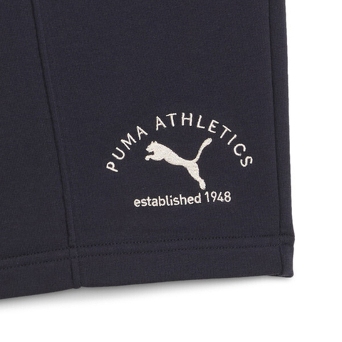 puma彪马2025男子男子-PUMA CLASS 8' Pintuck Short TR-海军蓝针织短裤69105716