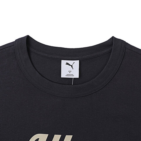 puma彪马2025中性中性-ALL IN GOOD TIME SS TEE LATE ADD-海军蓝针织无领短T69299616