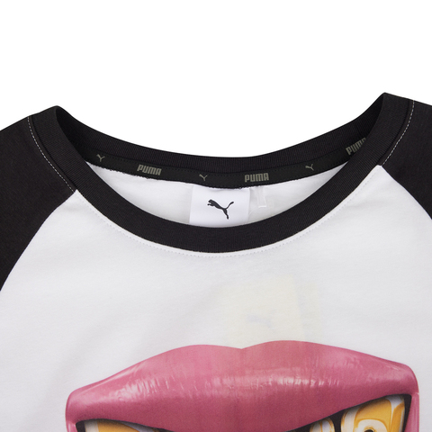 puma彪马2025中性中性-PUMA X A$AP ROCKY FLACKO Smile Baby Tee-彪马白针织无领短T63341902