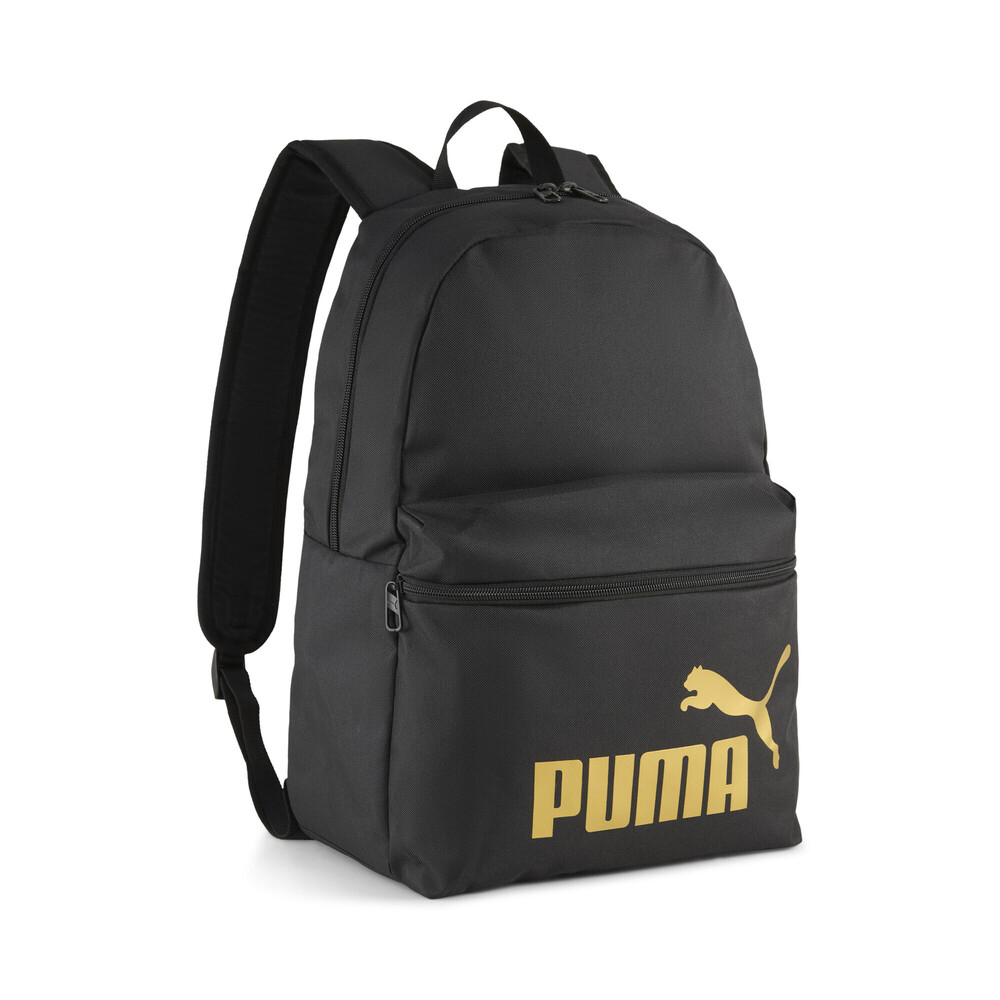 puma彪马2025中性中性-PUMA PHASE Backpack L4L-黑色-金色双肩包09241803