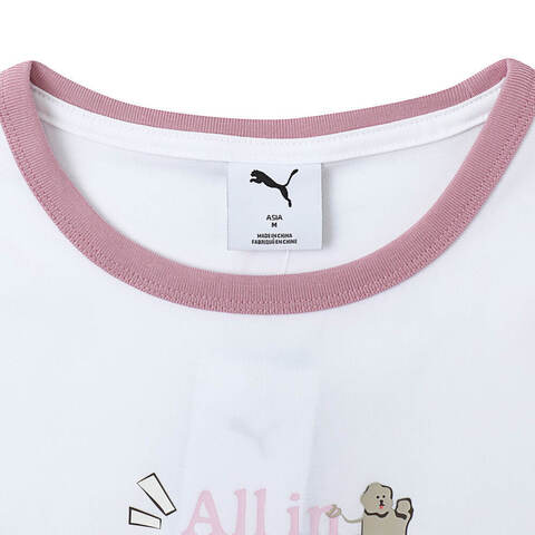 puma彪马2025女子女子-ALL IN GOOD TIME SS TEE W-彪马白针织无领短T63479802