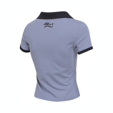 puma彪马2025女子女子-ALL IN GOOD TIME SS POLO W LATE ADD-蓝灰色针织有领短T69277492