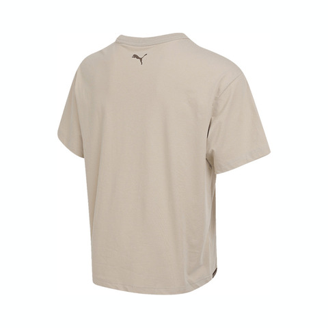 puma彪马2025男子男子-ALL IN GOOD TIME SS TEE FRONT-米白色针织无领短T63479291