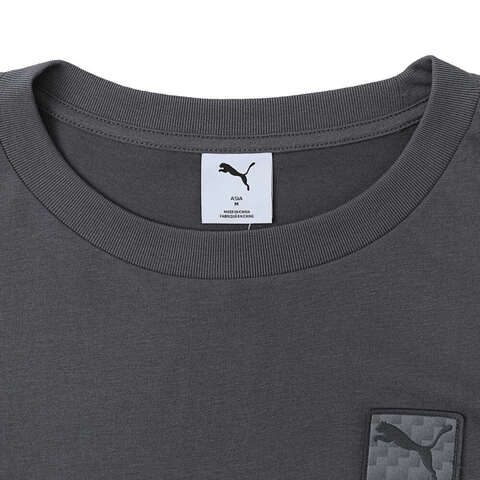 puma彪马2025男子男子-PRIME ESS Badge Tee-黄昏灰针织无领短T63486844