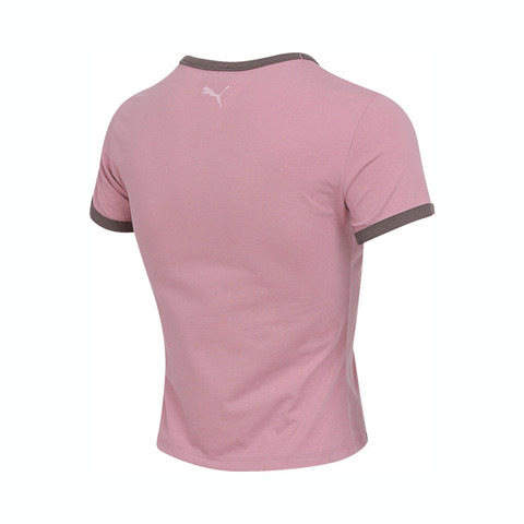 puma彪马2025女子女子-ALL IN GOOD TIME SS TEE W-新婚粉针织无领短T63479865