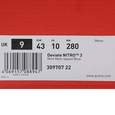 puma彪马2025男子男子-Deviate NITRO 3-薄荷蓝-蓝色跑步其他系列30970722