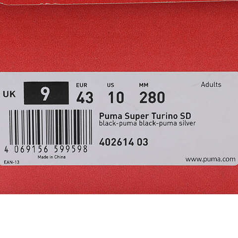 puma彪马2025中性中性-Puma Super Turino SD-黑色-黑色-银色基础其他系列40261403