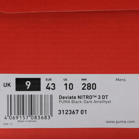 puma彪马2025男子男子-Deviate NITRO 3 DIGITOKYO-黑色-暗晶紫跑步其他系列31236701
