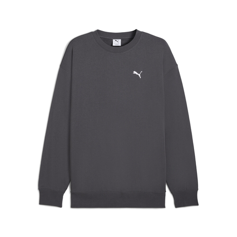 puma彪马2025男子男子-WARDROBE ESS Relaxed Crew TR-黄昏灰针织无帽卫衣63180944