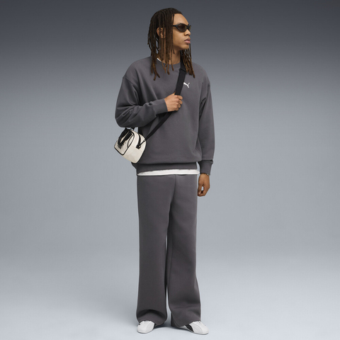 puma彪马2025男子男子-WARDROBE ESS Relaxed Crew TR-黄昏灰针织无帽卫衣63180944