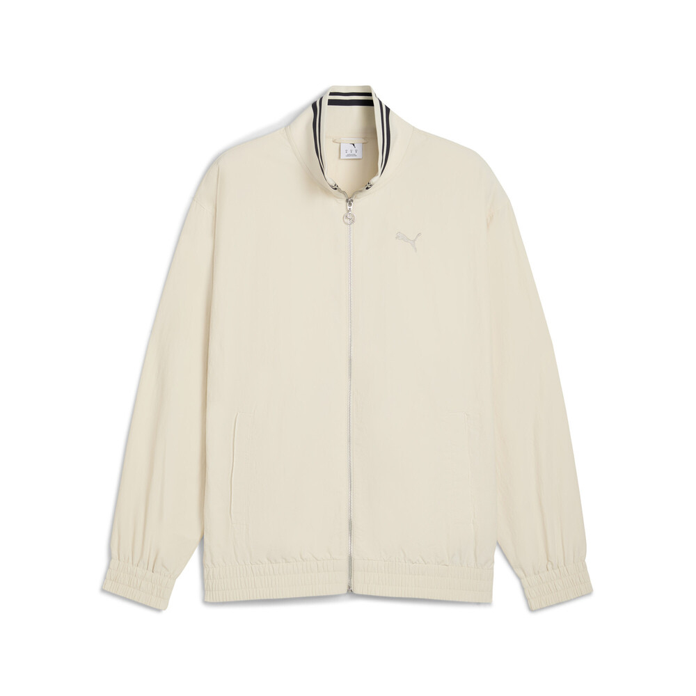 puma彪马2025中性中性-PREMIUM ESS Relaxed Track Jacket WV-雪白色-黑色梭织无帽外套63402887