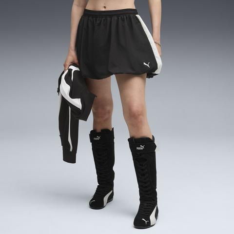 puma彪马2025女子女子-T7 Balloon Skirt-黑色梭织短裙63453801