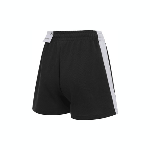 puma彪马2025女子女子-PRIME RETRO T7 SHORTS W-黑色针织短裤63478101