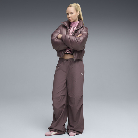 puma彪马2025女子女子-WARDROBE ESS Parachute Woven Pants op-回响灰梭织长裤63397888